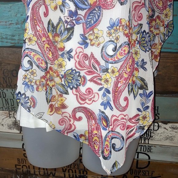 NWT Apt.9 Bandana asymmetrical Top M - Picture 4 of 13